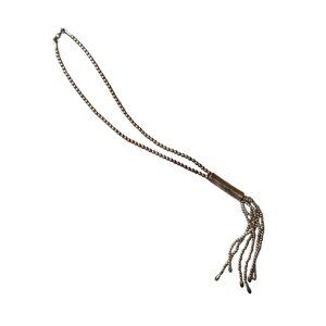 UNOde50 Sterling‎ Silver Plated Whip Necklace